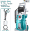 TOTAL High Pressure Washer 2800W – 180Bar with Copper Pump & Auto Stop System (TGT11266)