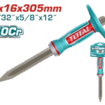 إزميل بوز 4مم × 16مم × 305مم – فولاذ 40Cr، معالج حرارياً، مطلي بودرة، بمقبض مريح من توتال (THT4530416)