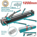 مقص بلاط 1200مم – سماكة قطع 16مم، مقبض ألمنيوم، نصل تنگستن كربايد من توتال (THT571201)