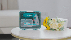 TOTAL Cordless Screwdriver – 4V, 240rpm, 4N.m Torque, 1/4" Hex, Adjustable Handle with 23-Pc Bit Set (TSDLI04425) - Image 5