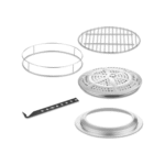 Outdoor Fire Pit – Stainless Steel, Black, Wood & Pellet Burning, Portable with Grill Grate - Image 7