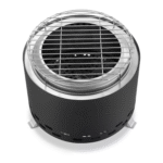 Outdoor Fire Pit – Stainless Steel, Black, Wood & Pellet Burning, Portable with Grill Grate - Image 2