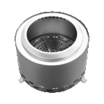 Outdoor Fire Pit – Stainless Steel, Black, Wood & Pellet Burning, Portable with Grill Grate - Image 3