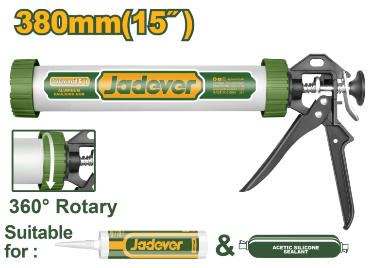 JADEVER Aluminum Caulking Gun 15" – Heavy Duty – 380mm (JDCG5315)