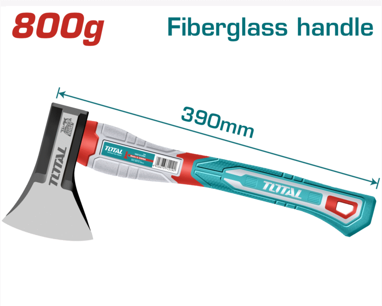 TOTAL Axe – 800g Drop-Forged, Fiberglass Handle (THAX061800)