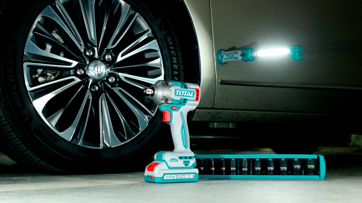 TOTAL Cordless Impact Wrench – Brushless, 1/2″ Drive, 405Nm – Battery & Charger Sold Separately (TIWLI20451) TOTAL Cordless Impact Wrench – Brushless, 1/2″ Drive, 405Nm – Battery & Charger Sold Separately (TIWLI20451)