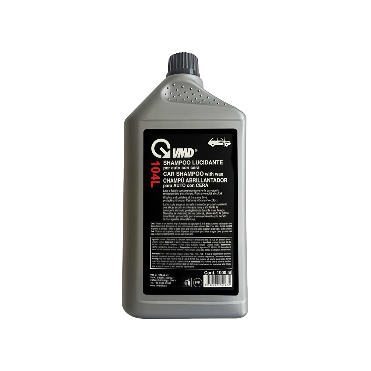 VMD 104 L Car Shampoo with Wax – Color Revival & Body Protection – 1L