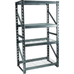 Split Level Metal Storage Rack – 4 Layers – Silver Vein Coating