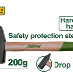 JADEVER Machinist Hammer 200g – Drop-Forged Steel Head with Hardwood Handle (JDMB1302)