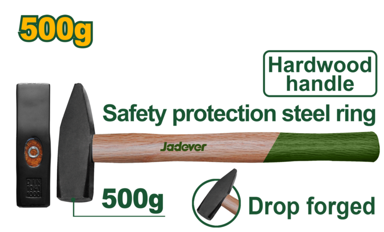 شاكوش ميكانيك 500 غرام – رأس فولاذي مطروق مع مقبض خشبي من جادايفر (JDMB1305)