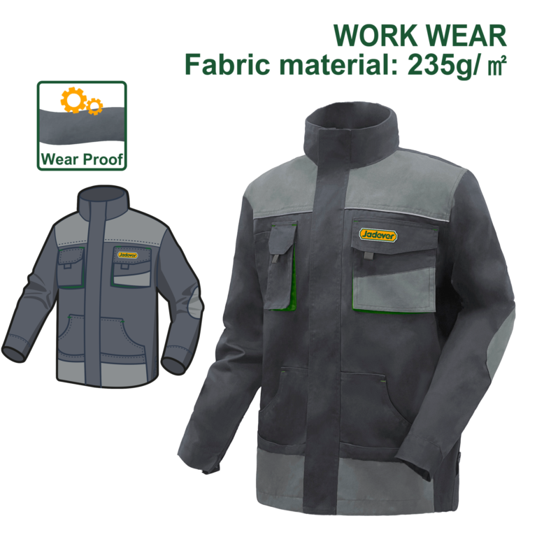 JADEVER Work Jacket – Heavy Duty Workwear Jacket with Reflective Details (JDUN3803)