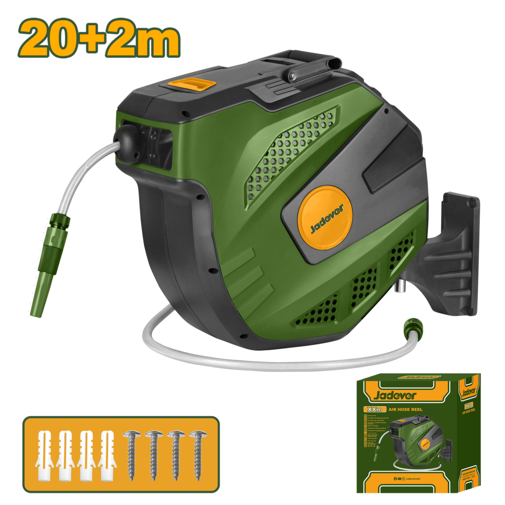 بكرة بربيش مياه – 20+2 متر مع إرجاع بطيء وإيقاف تلقائي من جادايفر (JDVZ1520)
