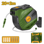 JADEVER Water Hose Reel 20+2m – Auto Stop Slow Retraction Garden Hose Reel 1/2" (JDVZ1520)