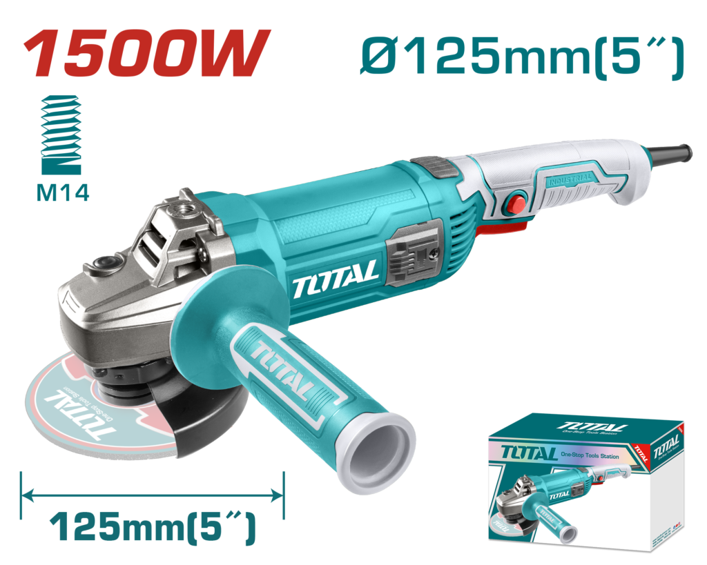 TOTAL Electric Angle Grinder 1500W - 125mm | 5" (TG11512536)