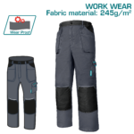 TOTAL Work Trousers with Knee Pad Pockets – Durable & Reflective (TSP6022)