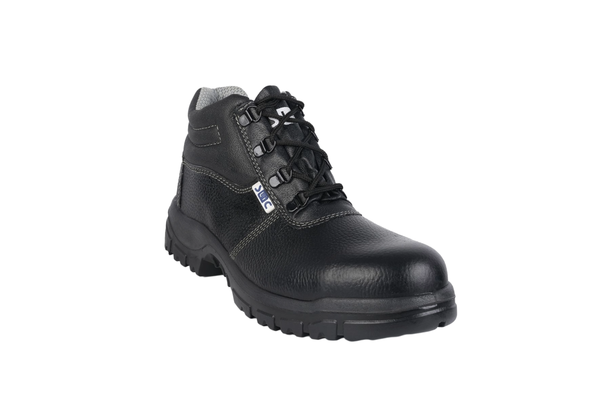 SLIC Black 6-Inch Safety Boot with Four D-Ring Speed Laces – Steel Toe Work Boot