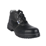 SLIC | حذاء سلامة أسود طويل 6 إنش مع 4 حلقات ربط سريعة (D-Ring) – رأس حديد