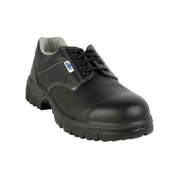 SLIC | حذاء سلامة قصير أسود بأربعة فتحات ربط – رأس حديد ونعل مزدوج الكثافة