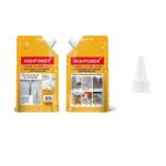 HIGHPOWER | لاصق تعبئة الشقوق 500 غرام – معجون إصلاح ذاتي التسوية للخرسانة