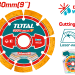 الماظة ليزر قص 230 ملم | 9 إنش – لقص الحجر والخرسانة من توتال (TAC2172301)