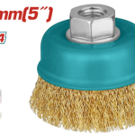 TOTAL Wire Cup Brush 125mm | 5" – M14 Steel Wire Cleaning Cup (TAC31051)