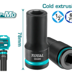 بوكس طويل 1/2 إنش – فولاذ CrMo للأعمال الثقيلة من توتال (THDIS12132L / THDIS12172L / THDIS12192L / THDIS12242L)