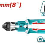 TOTAL Mini Bolt Cutter 200mm - 8" – Cr-Mo Blade with TPR Handle (THT11386)
