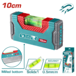 ميزان ماء يدوي 10 سم – مغناطيسي مع أنبوب أكريليك مقاومة للصدمات من توتال (TMT205101)