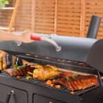 FIREPLUS Large Garden Charcoal BBQ Grill with Cabinet & Side Tables - Image 3