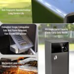 Stainless Steel Trash Bin with Side Ashtray – 304 Stainless Steel Waste Bin - Image 4