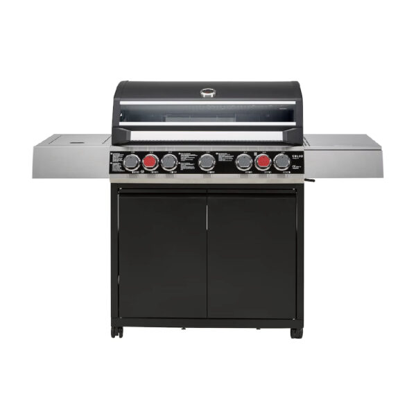 FIRFEPLUS Premium 5 Burner Gas BBQ Grill with Side Burner & Infrared Back Burner