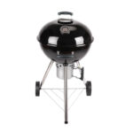 FIREPLUS Charcoal BBQ Grill with Lid Thermometer – 53cm Cooking Area