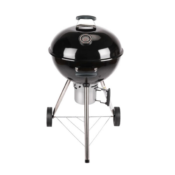 FIREPLUS Charcoal BBQ Grill with Lid Thermometer – 53cm Cooking Area