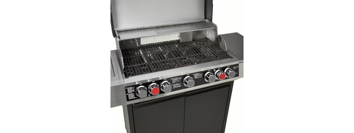 FIREPLUS Premium 5 Burner Gas BBQ Grill with Side Burner & Infrared Back Burner FIREPLUS Premium 5 Burner Gas BBQ Grill with Side Burner & Infrared Back Burner