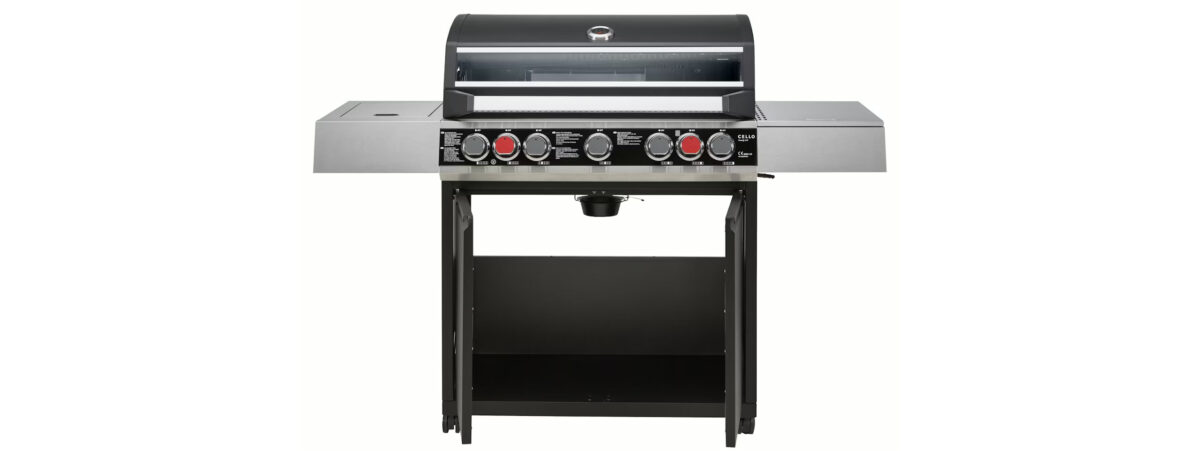 FIREPLUS Premium 5 Burner Gas BBQ Grill with Side Burner & Infrared Back Burner FIREPLUS Premium 5 Burner Gas BBQ Grill with Side Burner & Infrared Back Burner