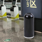 ⁦سلة نفايات معدنية دائرية 70 لتر⁩ - الصورة ⁦2⁩