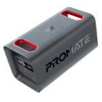 PROMATE PowerTank-600 Portable Power Station 600W – 161000mAh LiFePO4 Battery with Wireless Charging