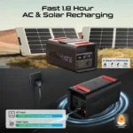 PROMATE PowerTank-600 Portable Power Station 600W – 161000mAh LiFePO4 Battery with Wireless Charging - Image 5