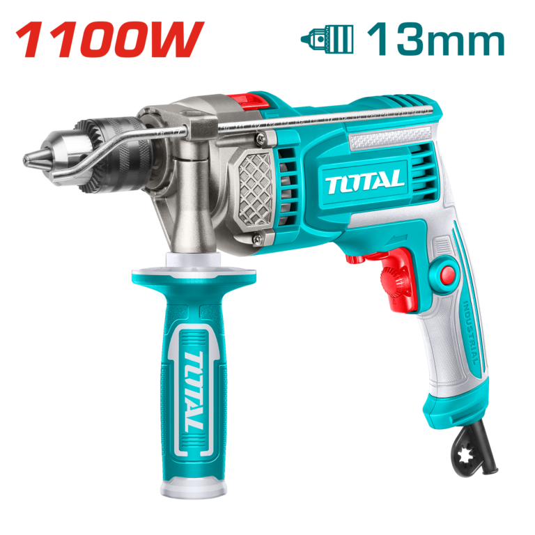 TOTAL Impact Drill 1100W – 13mm Heavy Duty Hammer Drill (TG1111366)