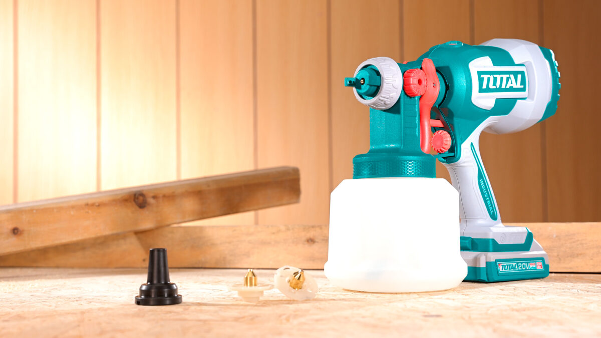 TOTAL 20V Cordless Spray Gun – 1000ml Paint Sprayer with Adjustable Spray – Battery & Charger Sold Separately (TSGLI2004) TOTAL 20V Cordless Spray Gun – 1000ml Paint Sprayer with Adjustable Spray – Battery & Charger Sold Separately (TSGLI2004)