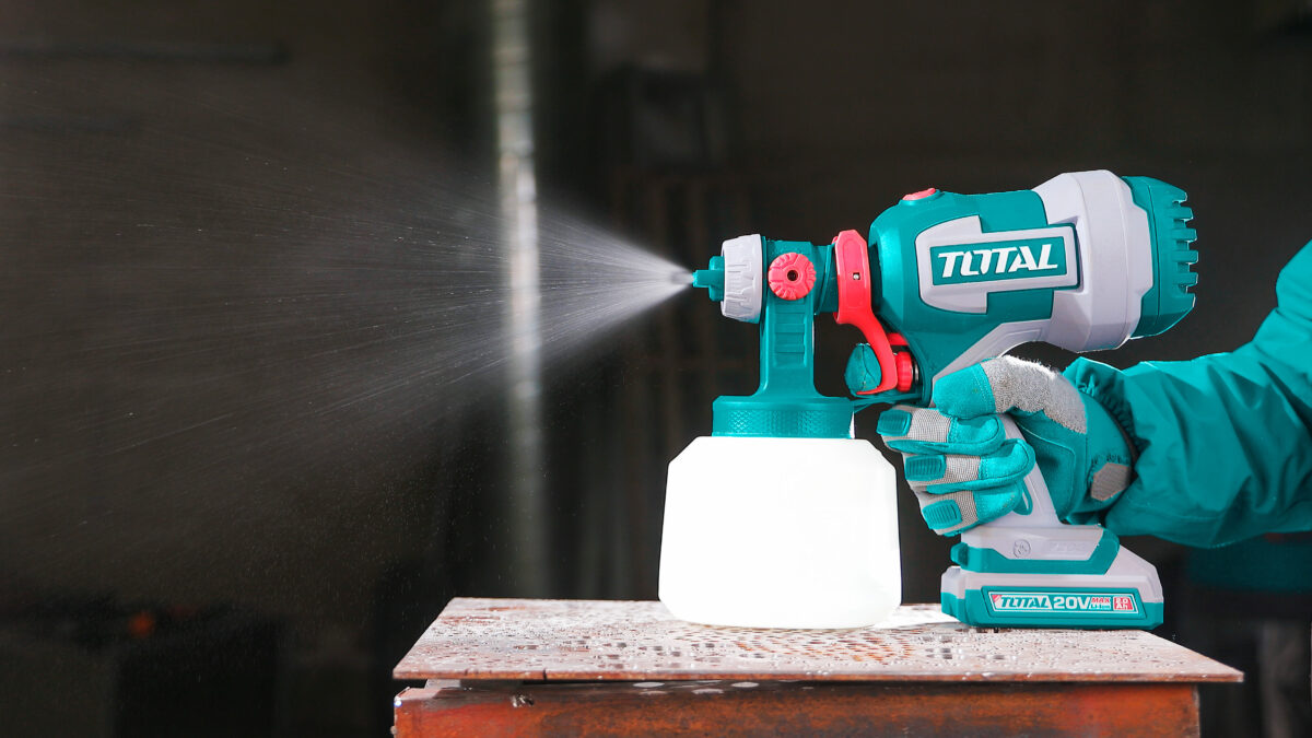 TOTAL 20V Cordless Spray Gun – 1000ml Paint Sprayer with Adjustable Spray – Battery & Charger Sold Separately (TSGLI2004) TOTAL 20V Cordless Spray Gun – 1000ml Paint Sprayer with Adjustable Spray – Battery & Charger Sold Separately (TSGLI2004)