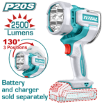 كشاف شحن 20 فولت – LED قدرة 22.5 واط - بدون بطارية و شاحن من توتال (TWLI20885)