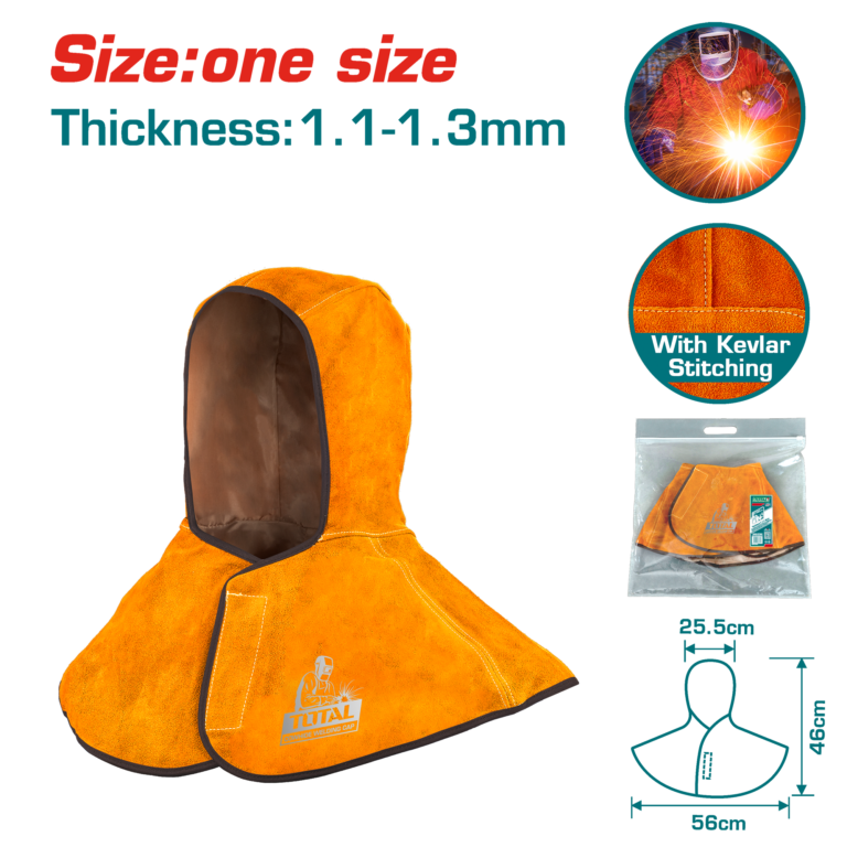 واقي راس جلد للحام – حماية للرأس مقاومة للحرارة من توتال (TSP20101)