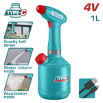 طرمبة رش شحن 1 لتر 4 فولت – استخدام حتى 90 دقيقة من توتال (TSPP3701)