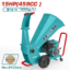 TOTAL Gasoline Wood Chipper 15HP – 100mm Capacity Wood Shredder with Wheels (TWCS2100)