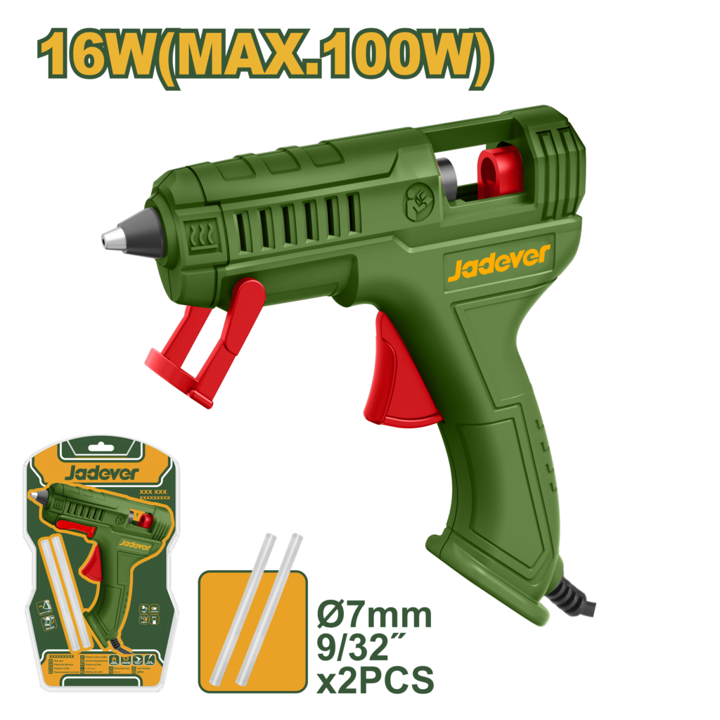 JADEVER Glue Gun 16W – Hot Melt Glue Gun with Glue Sticks (JDGL1407)