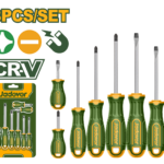 JADEVER 8 Pcs Screwdriver Set – CR-V Round Shank Screwdrivers (JDSS1408)