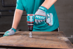 TOTAL 2 Pcs Cordless Combo Kit 20V – Brushless Drill & Angle Grinder Set (TCKLI20256) - Image 2