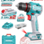 TOTAL 20V Compact Brushless Cordless Impact Drill 50Nm – With 2 Batteries & 47 Accessories (TDLI205062)