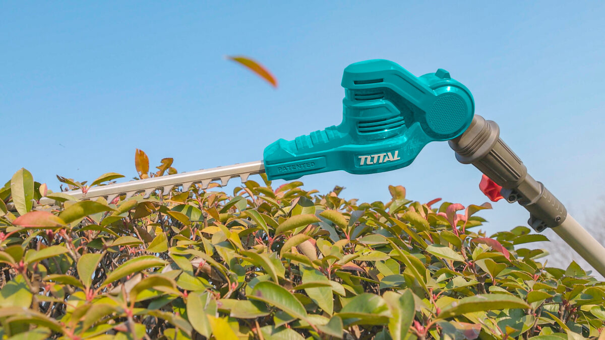 TOTAL 20V Cordless Pole Saw & Hedge Trimmer Set – 2-in-1 Long Reach Garden Tool with Battery (TPTS201681) TOTAL 20V Cordless Pole Saw & Hedge Trimmer Set – 2-in-1 Long Reach Garden Tool with Battery (TPTS201681)